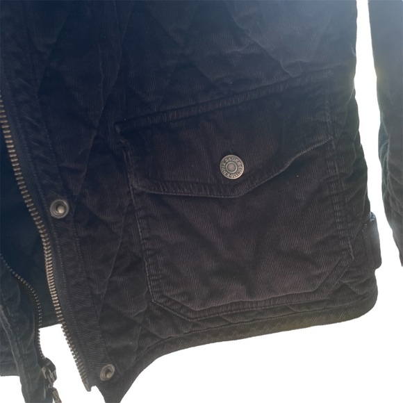 EDDIE BAUER Women’s Black Quilted Corduroy Zip-up Jacket - Picture 11 of 17